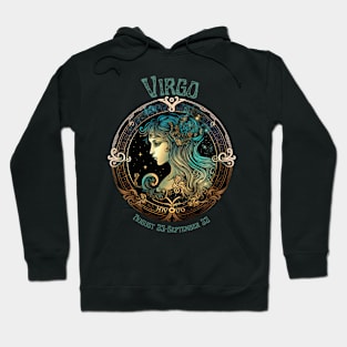 Retro Virgo Zodiac Sign Hoodie